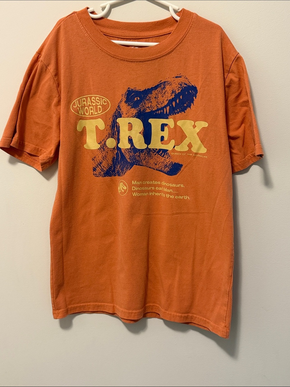 10 for $20🔥 T.Rex Graphic Kids Short Sleeve Tee - Orange